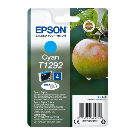 Epson Singlepack Cyan T1292 DURABrite Ultra Ink