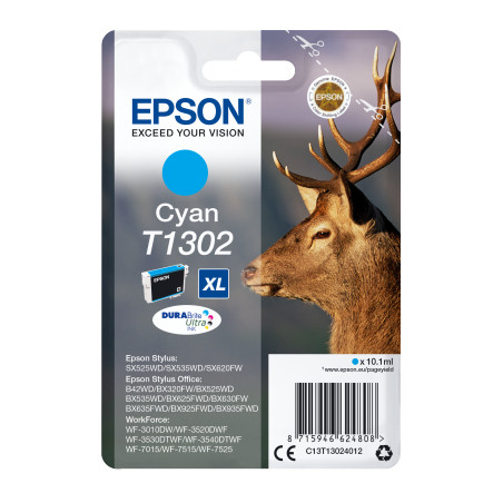 Epson Singlepack Cyan T1302 DURABrite Ultra Ink