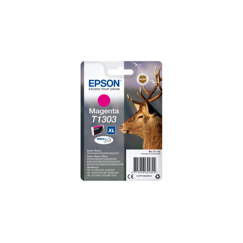 Epson Singlepack Magenta T1303 DURABrite Ultra Ink
