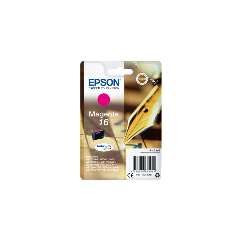Epson Singlepack Magenta 16 DURABrite Ultra Ink