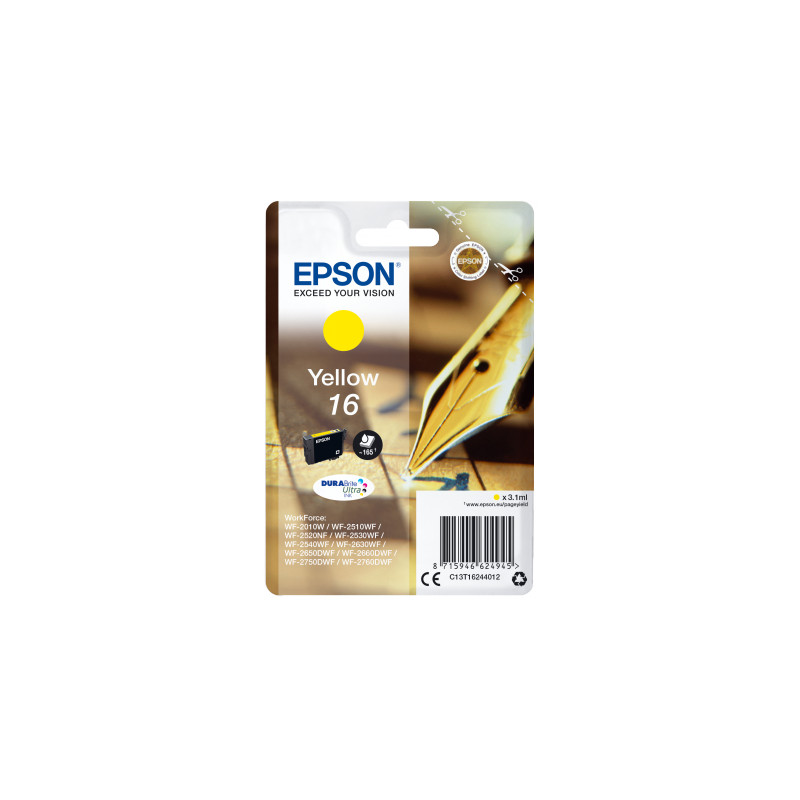 Epson Singlepack Yellow 16 DURABrite Ultra Ink