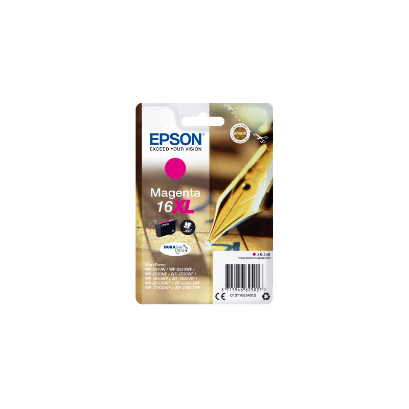 Epson Singlepack Magenta 16XL DURABrite Ultra Ink