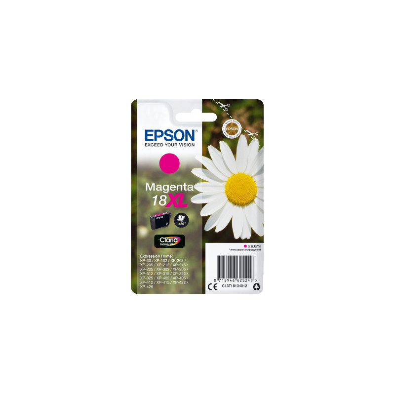 Epson Singlepack Magenta 18XL Claria Home Ink