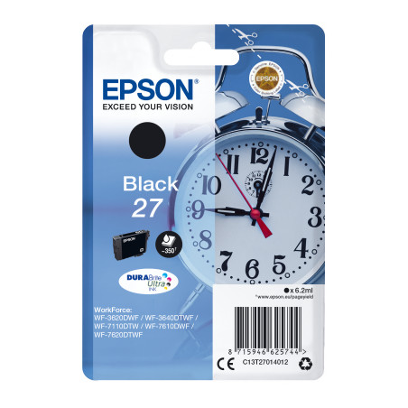 Epson Singlepack Black 27 DURABrite Ultra Ink