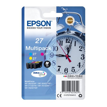 Epson Multipack 3-colour 27 DURABrite Ultra Ink