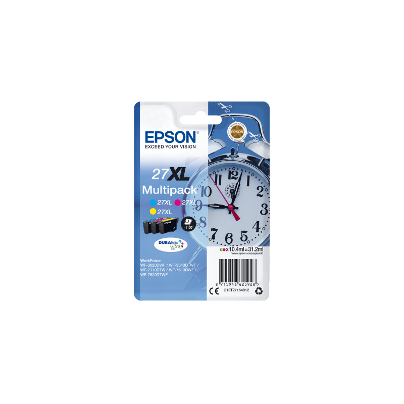 Epson Multipack 3-colour 27XL DURABrite Ultra Ink