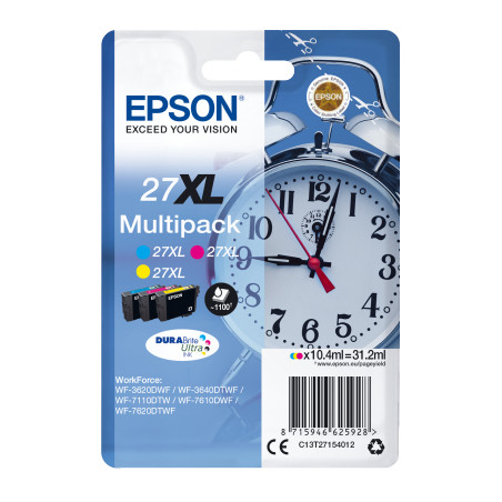 Epson Multipack 3-colour 27XL DURABrite Ultra Ink