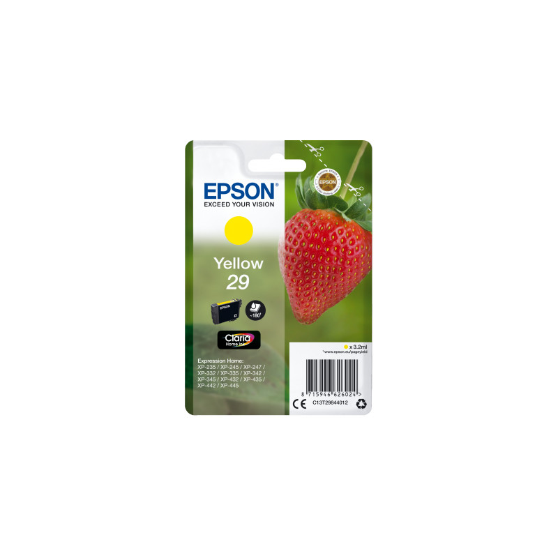 Epson Singlepack Yellow 29 Claria Home Ink