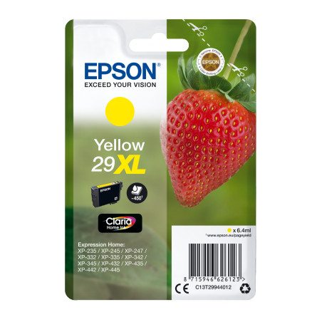 Epson Singlepack Yellow 29XL Claria Home Ink