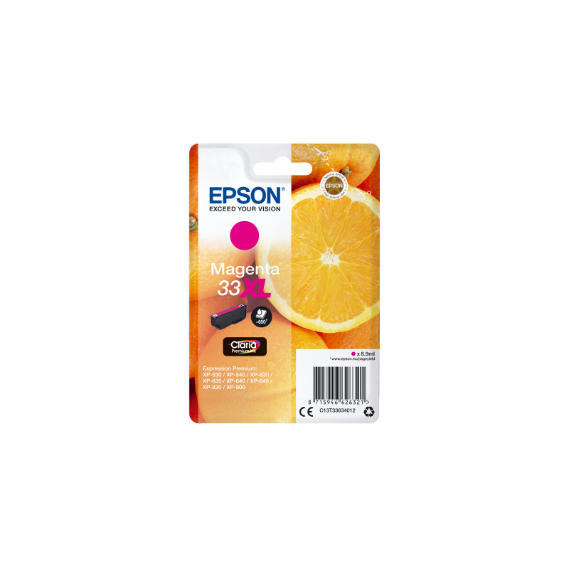 Epson Singlepack Magenta 33XL Claria Premium Ink