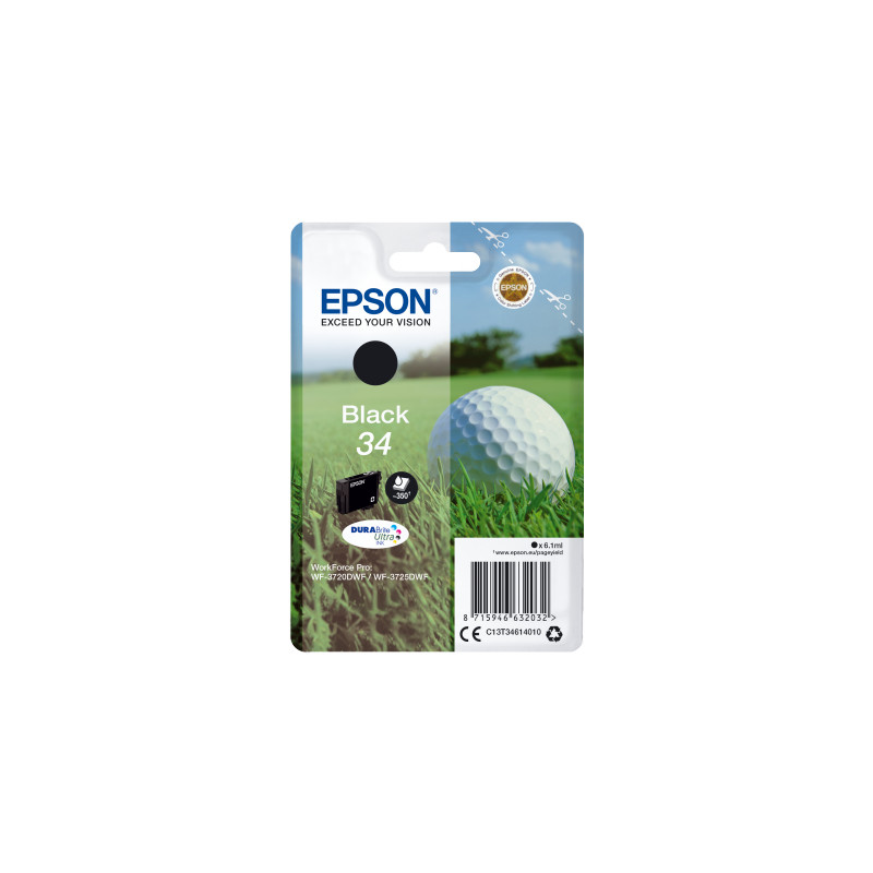Epson Singlepack Black 34 DURABrite Ultra Ink