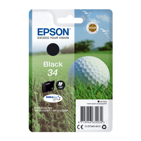 Epson Singlepack Black 34 DURABrite Ultra Ink