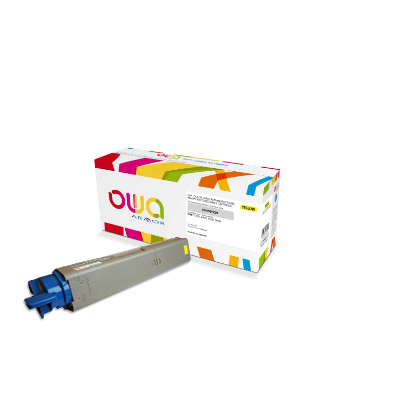 OWA Armor toner kompatibilný s OKI 43459329, 2500st, žltá/yellow