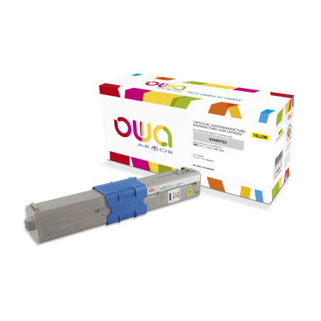 OWA Armor toner kompatibilný s OKI 44469722, 5000st, žltá/yellow