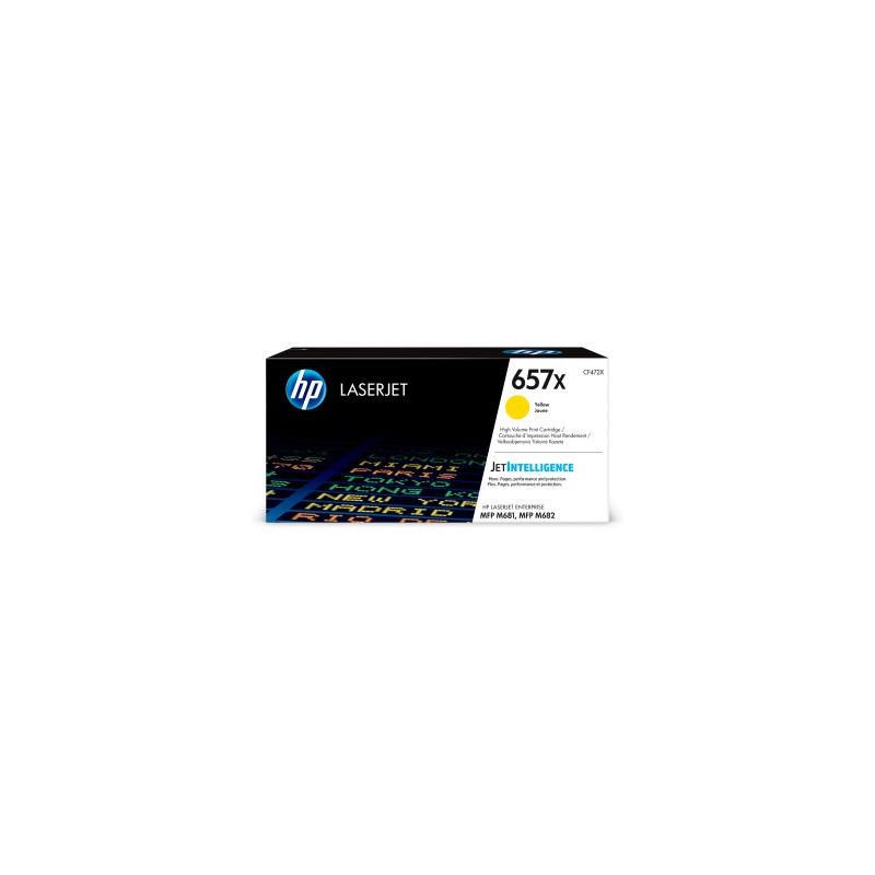 HP 657X High Yield žltá LJ Cartridge, CF472X