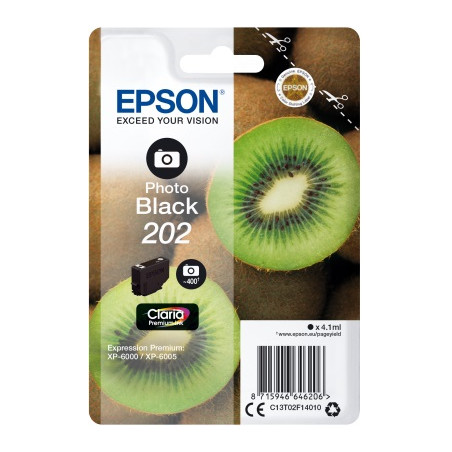 EPSON ink Fotočierna 202 Premium - singlepack, 4,1ml, 400s, štandard