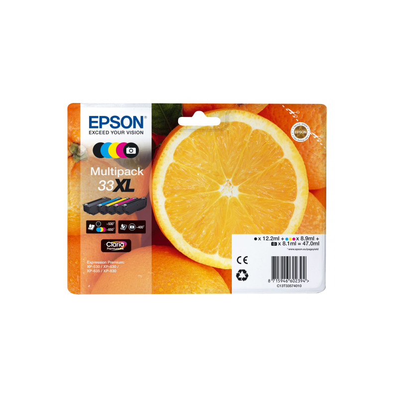 EPSON Multipack 5-farebný 33XL Claria Premium Ink