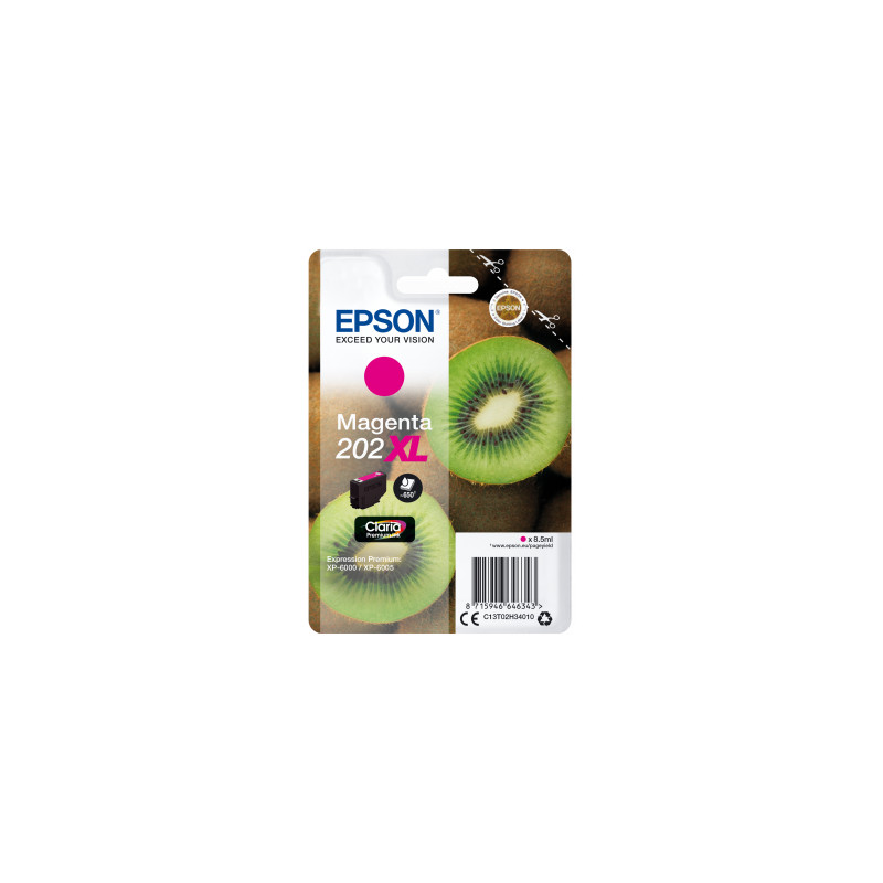 EPSON singlepack,Magenta 202XL,Premium Ink,XL