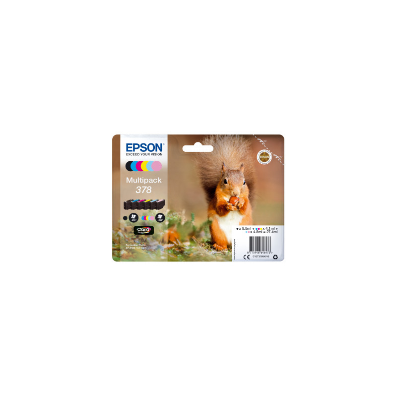 Epson Multipack 6-colours 378 Claria Photo HD Ink