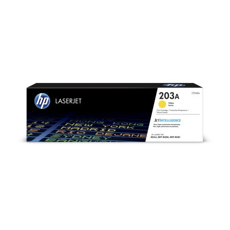 HP 203A Yellow Original LJ Toner Cartridge, CF542A