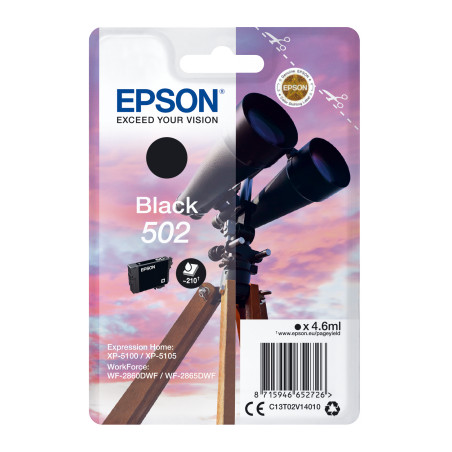 EPSON singlepack,Black 502,Ink,štandard