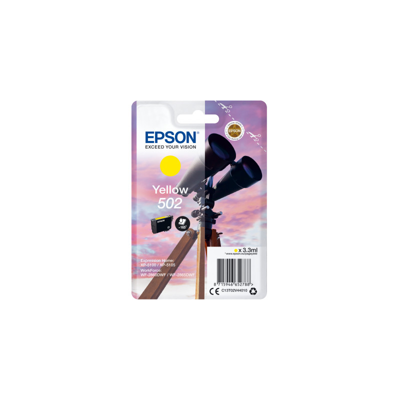 EPSON singlepack,Yellow 502,Ink,štandard