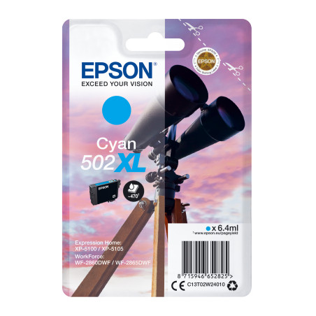 EPSON singlepack,Cyan 502XL,Ink,XL
