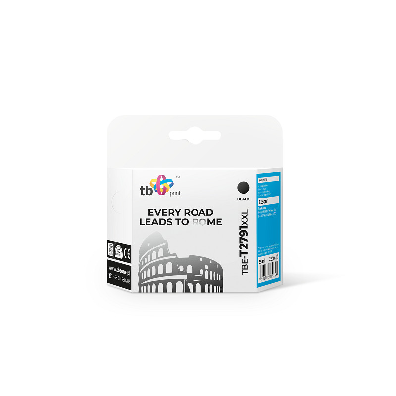 Ink. kazeta TB kompatibilná s Epson WF-3620 T2791 XXLL, nová, Black
