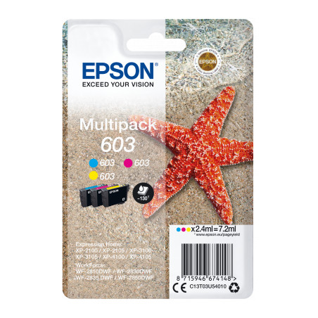 Epson multipack 3-colours 603, Cyan, Magenta, Yellow