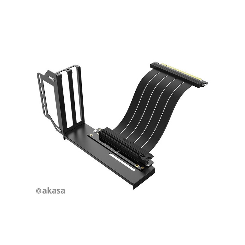 AKASA Riser black Pro, vertikálny VGA držiak