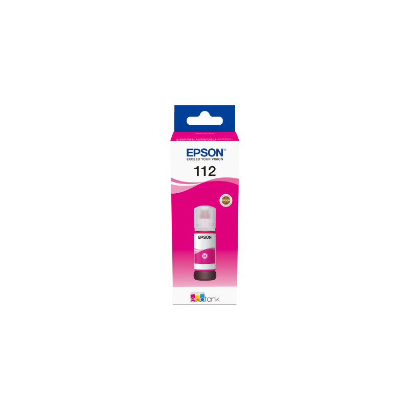 Epson 112 EcoTank Pigment Magenta ink bottle