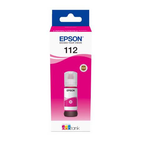 Epson 112 EcoTank Pigment Magenta ink bottle