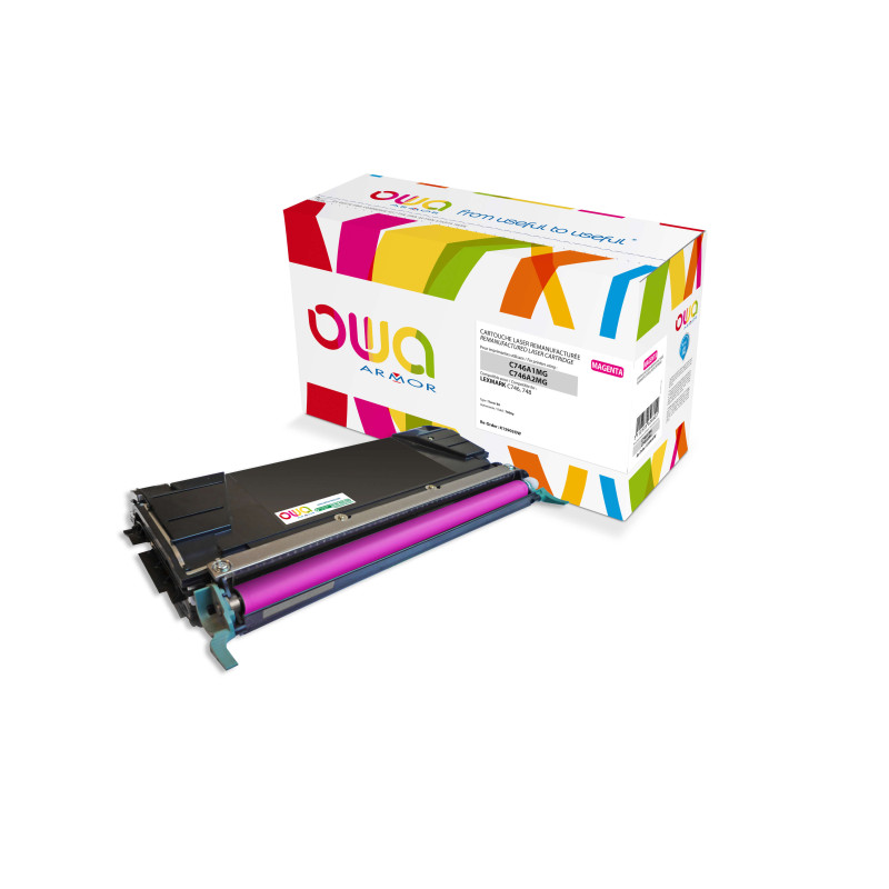 OWA Armor toner kompatibilný s Lexmark C746A1MG, 7000st, červená/magenta