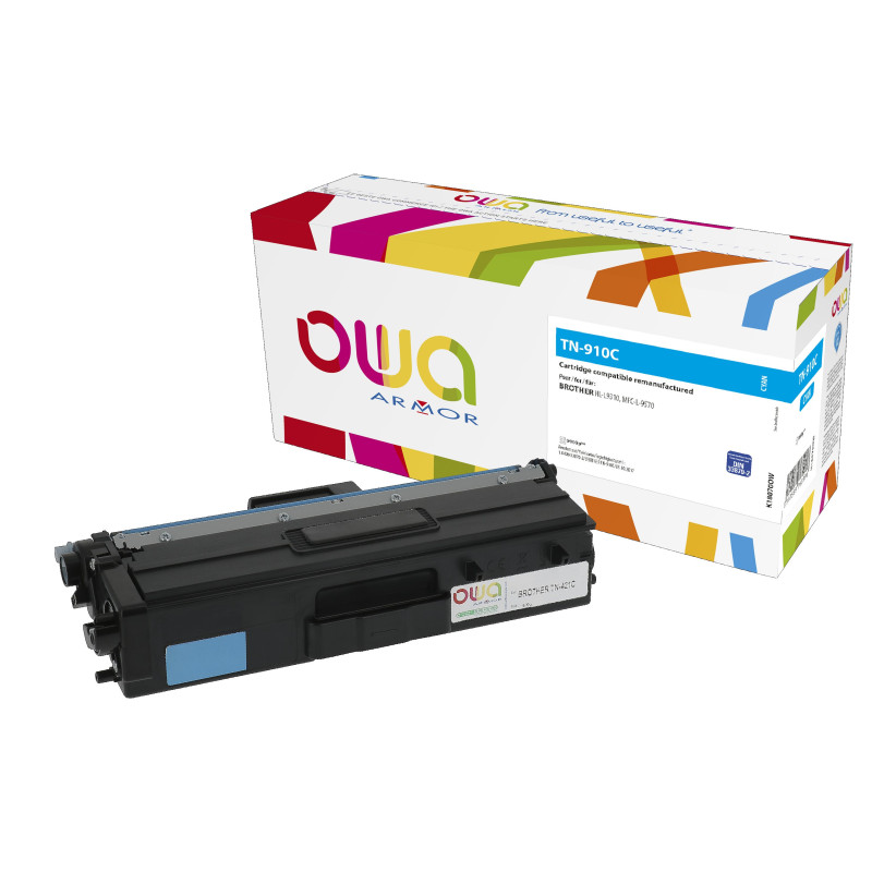 OWA Armor toner kompatibilný s Brother TN-910C, 9000st, modrá/cyan