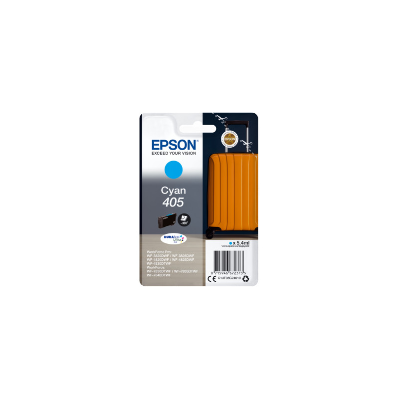 Epson Singlepack Cyan 405 DURABrite Ultra Ink