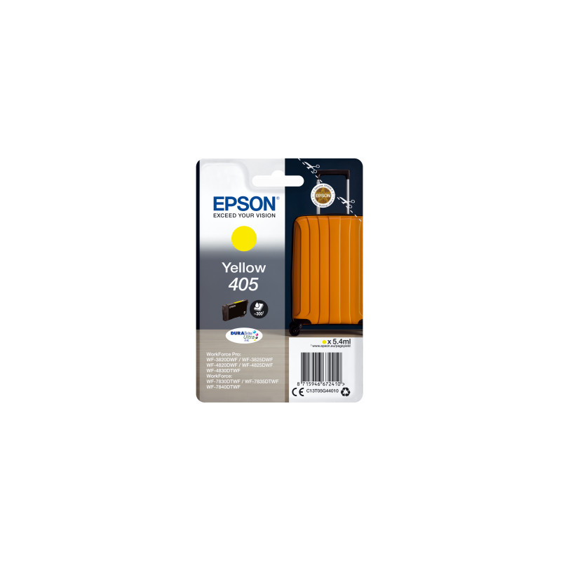 Epson Singlepack Yellow 405 DURABrite Ultra Ink