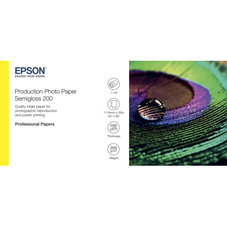 EPSON Production Photo Paper Semigloss 200 44''x30m