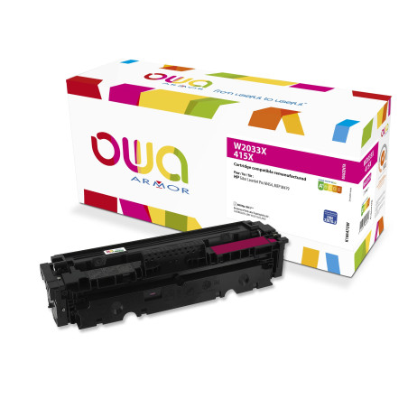 OWA Armor toner kompatibilný s HP W2033X, 415X, 6000st, červená/magenta