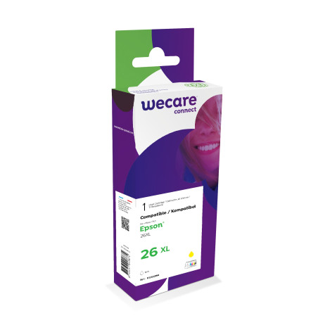WECARE ARMOR ink kompatibilný s EPSON C13T26344012,žltá/yellow