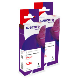 WECARE ARMOR sada ink kompatibilná s CANON CLI526BK 2x10,5 ml, čierna, CLI-526 BK