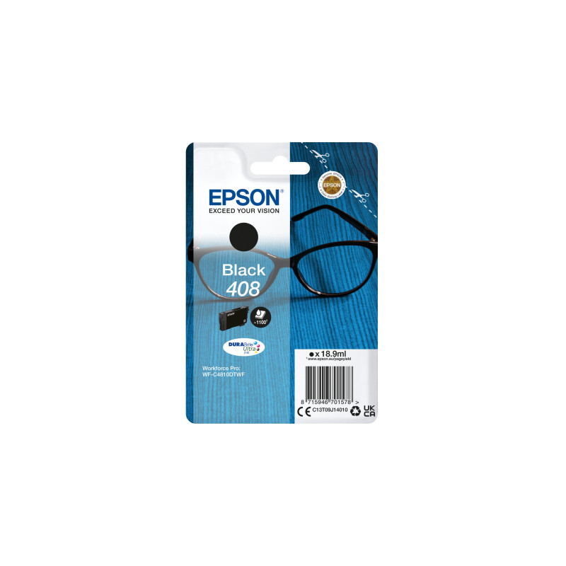 EPSON Singlepack Black 408 DURABrite Ultra Ink