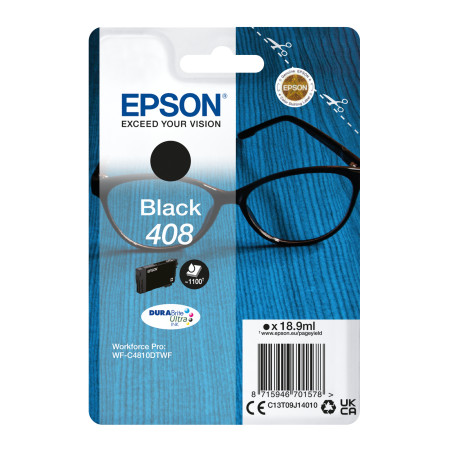 EPSON Singlepack Black 408 DURABrite Ultra Ink