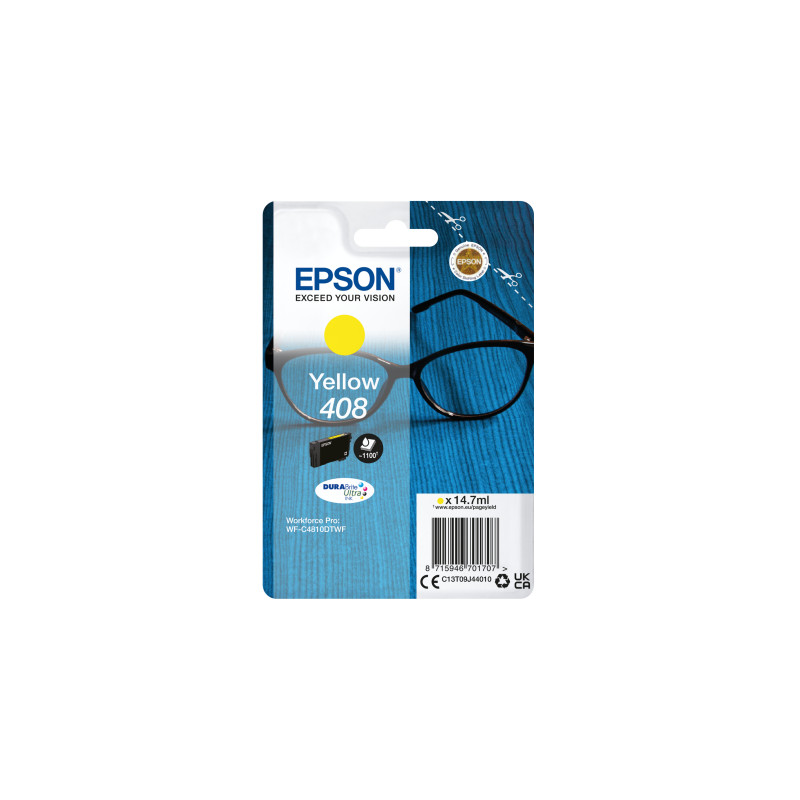 EPSON Singlepack Yellow 408 DURABrite Ultra Ink