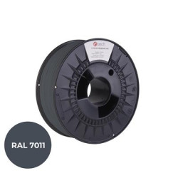 Tlačová struna (filament) C-TECH PREMIUM LINE, PLA, oceľová šedá, RAL7011, 1,75mm, 1kg