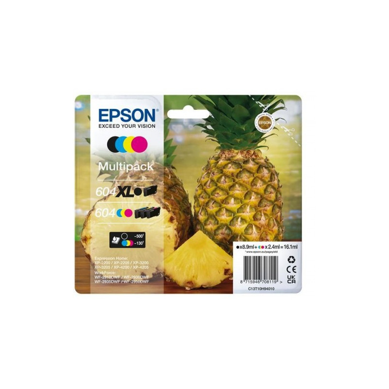 EPSON Multipack 4-farebné 604XL Black/Standard CMY