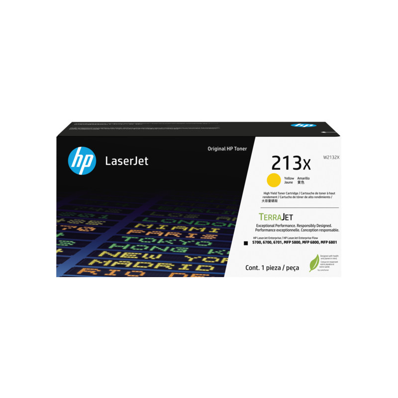 HP W2132X, žltý toner. kazeta HP LaserJet 213X