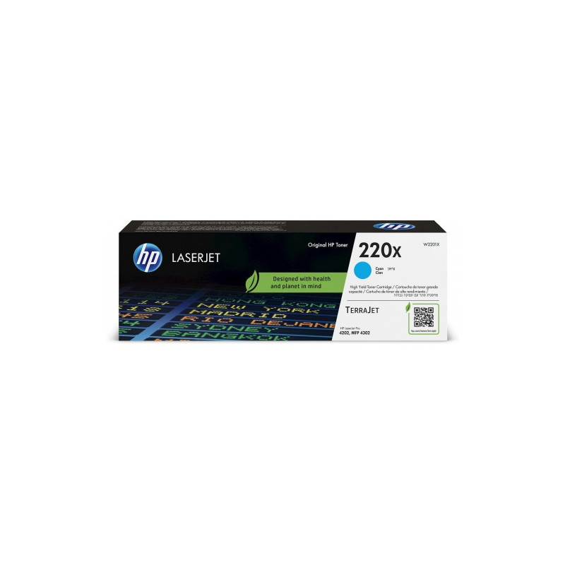HP W2201X, cyan toner. kazeta HP LaserJet 220X