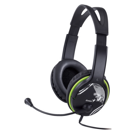 Slúchadlá s mik. GENIUS HS-400A green