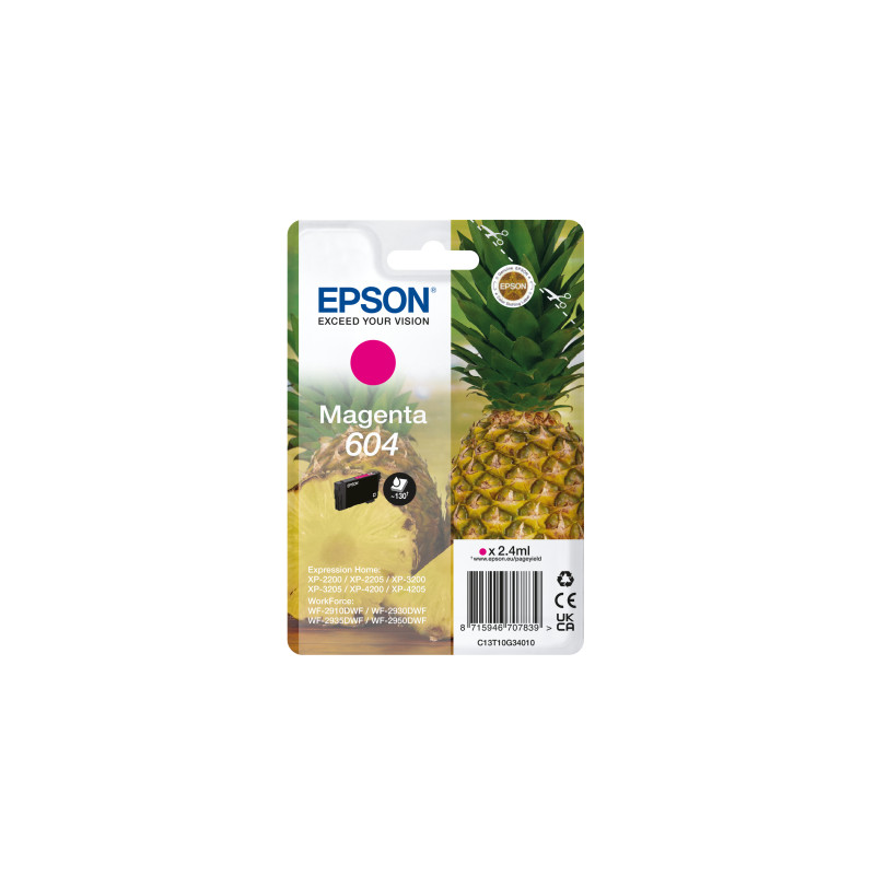EPSON Singlepack Magenta 604 Ink