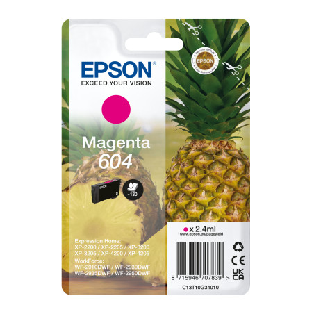 EPSON Singlepack Magenta 604 Ink
